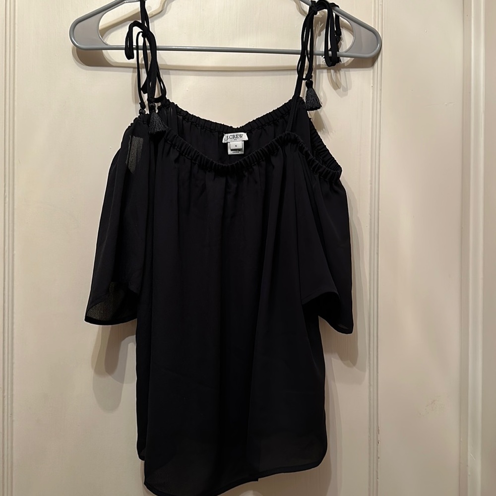 J. Crew Tassel Tie Cold Shoulder